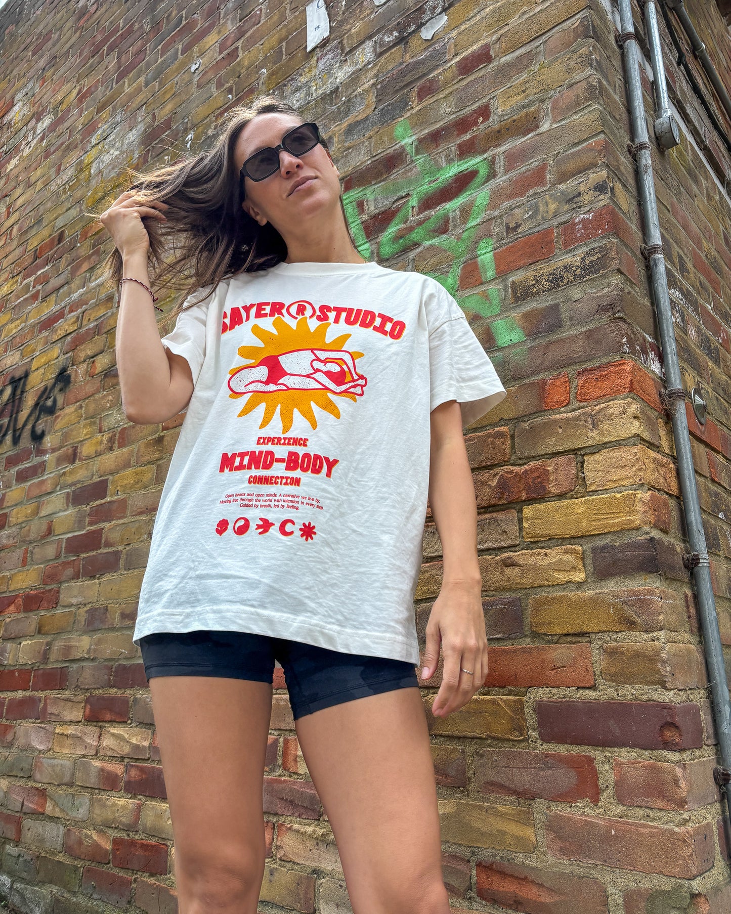 Womens Mind-Body Connection Tee - White