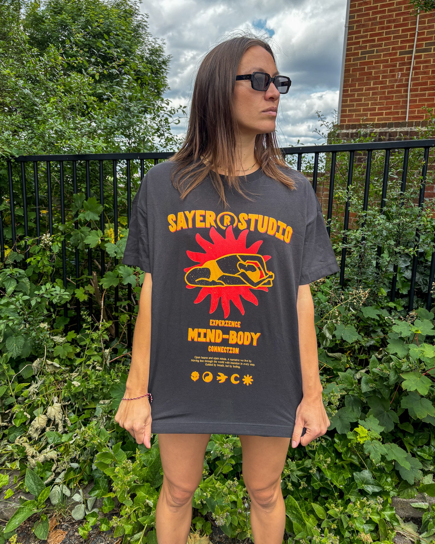 Womens Mind-Body Connection Tee - Black