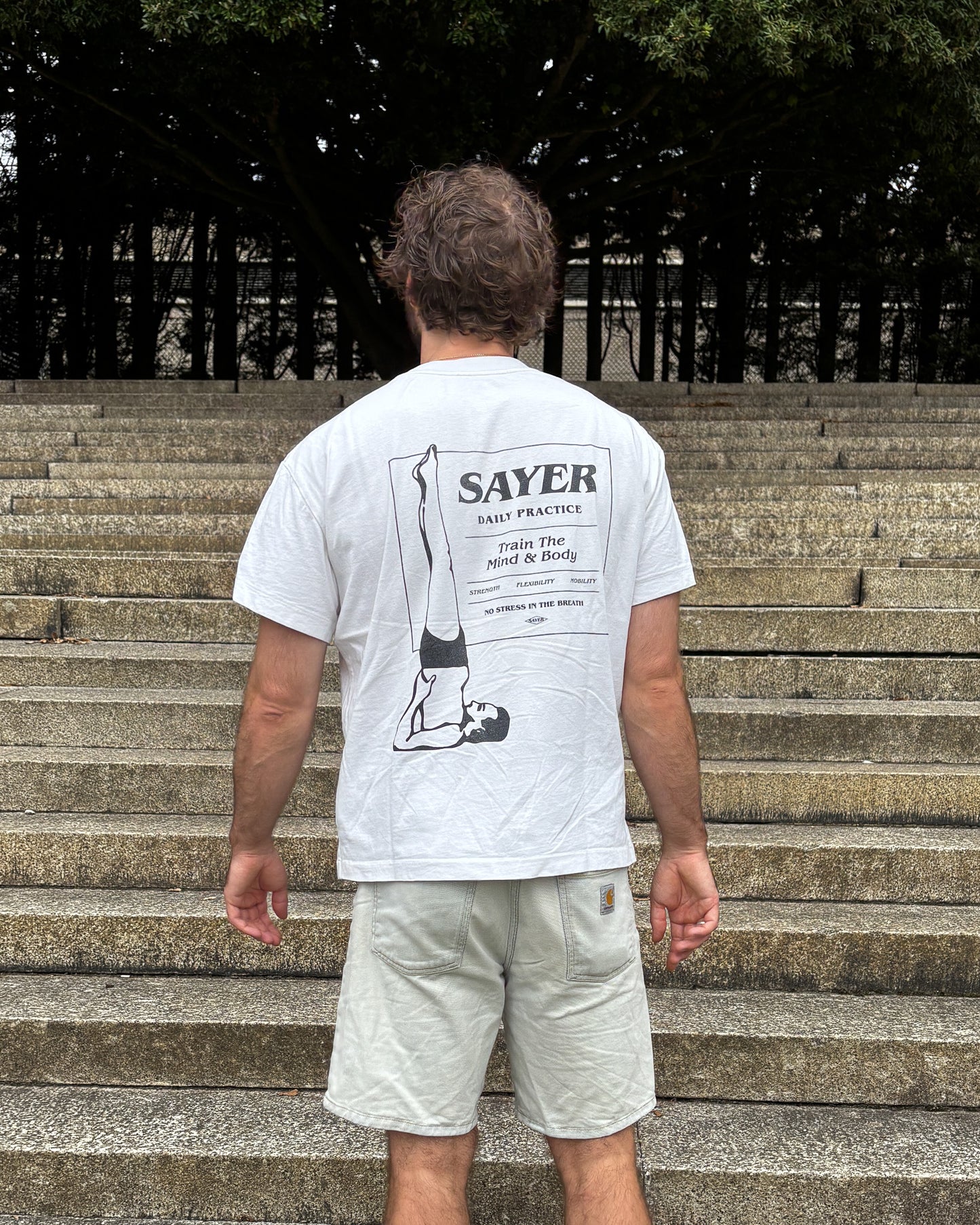 Mens Daily Practice Tee - White