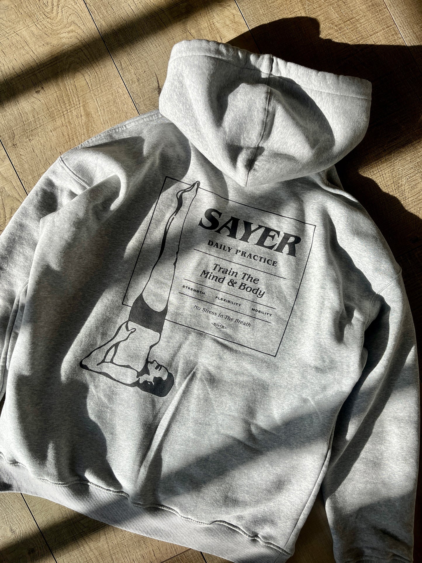 Unisex Oversized Daily Practice Hoodie - Grey