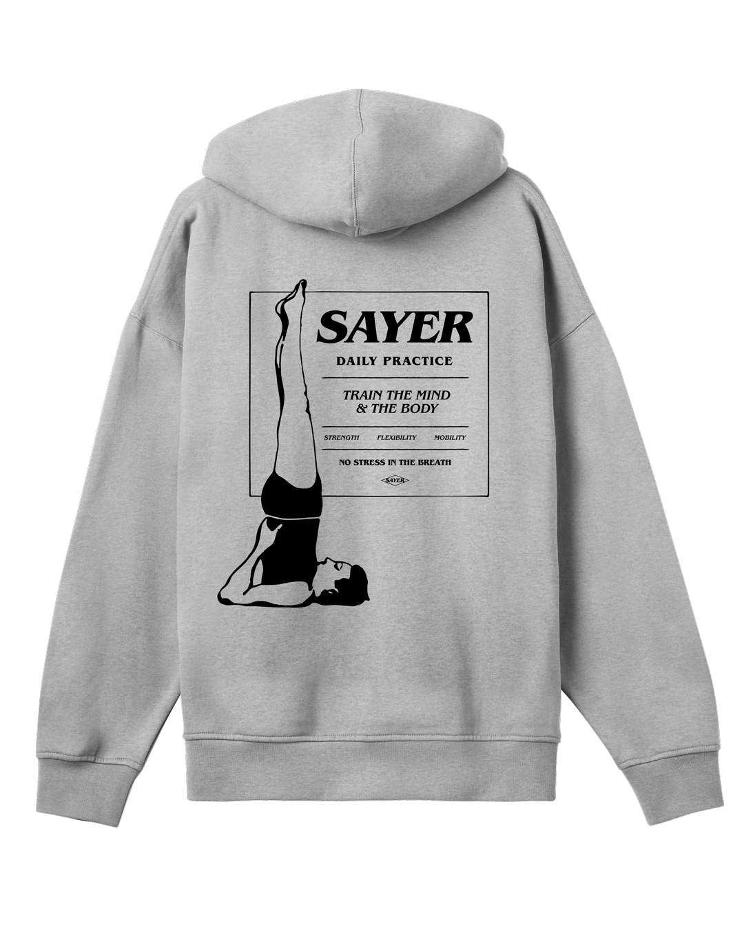 Unisex Oversized Daily Practice Hoodie - Grey