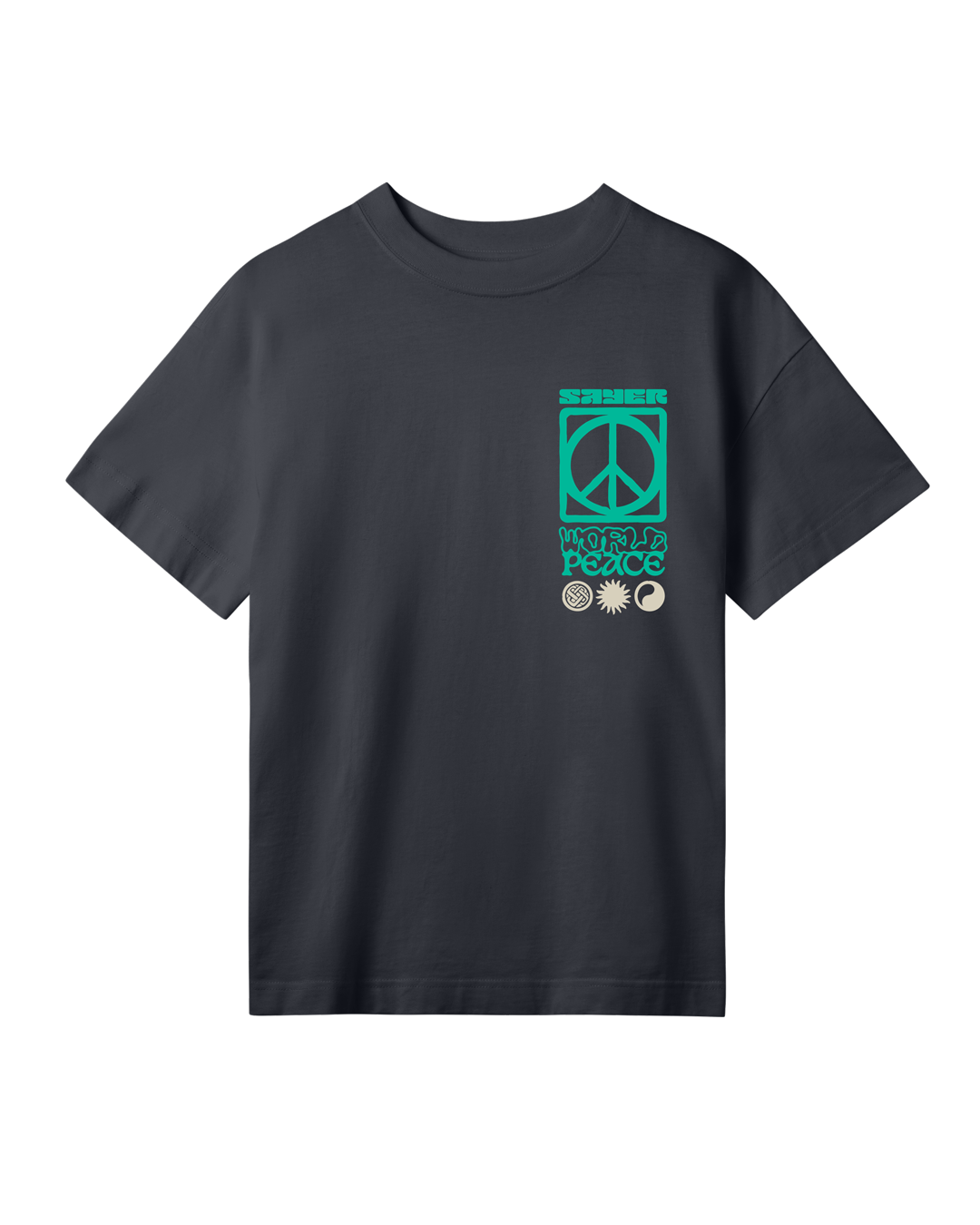 Womens World Peace Tee - Black