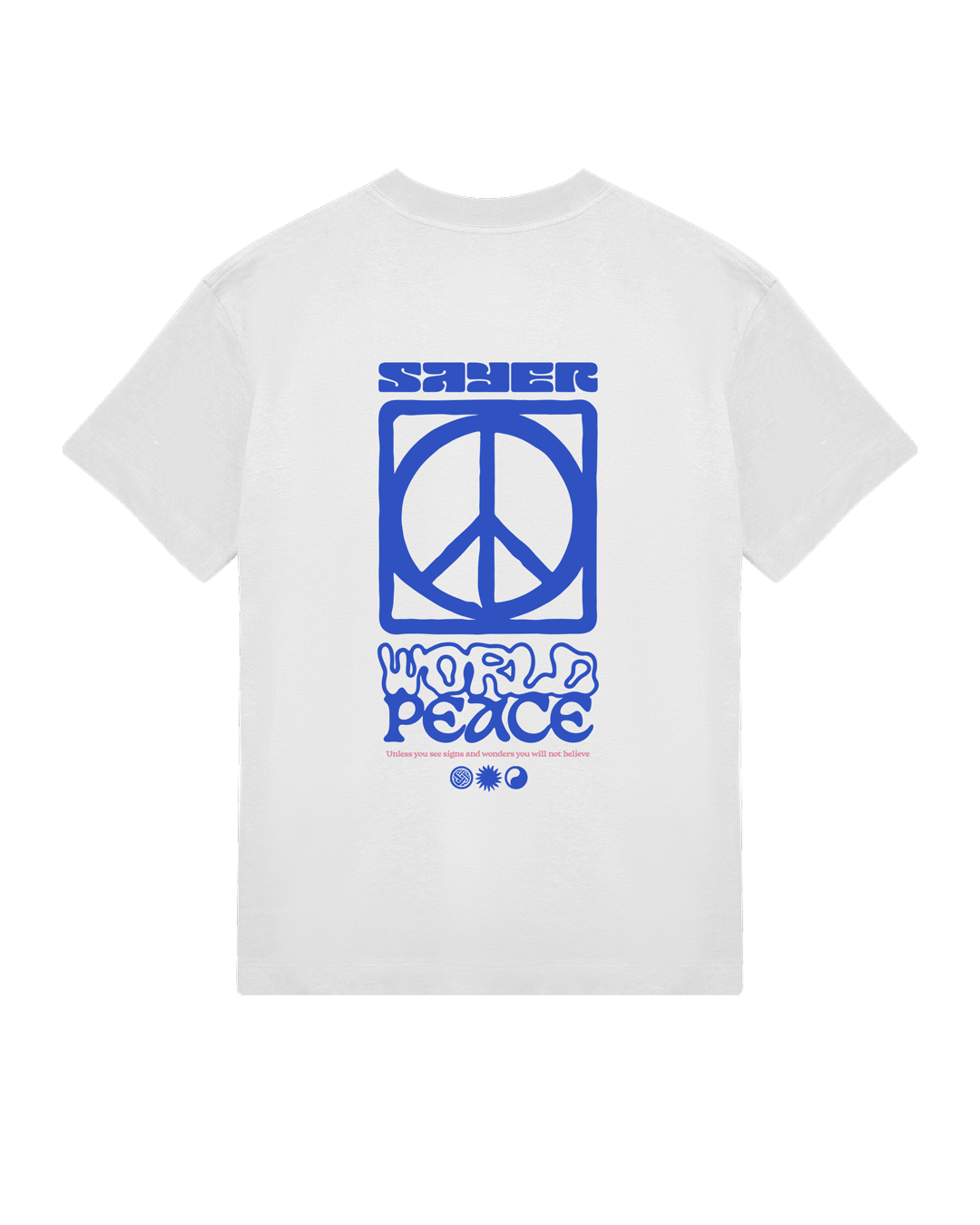 Mens World Peace Tee - White