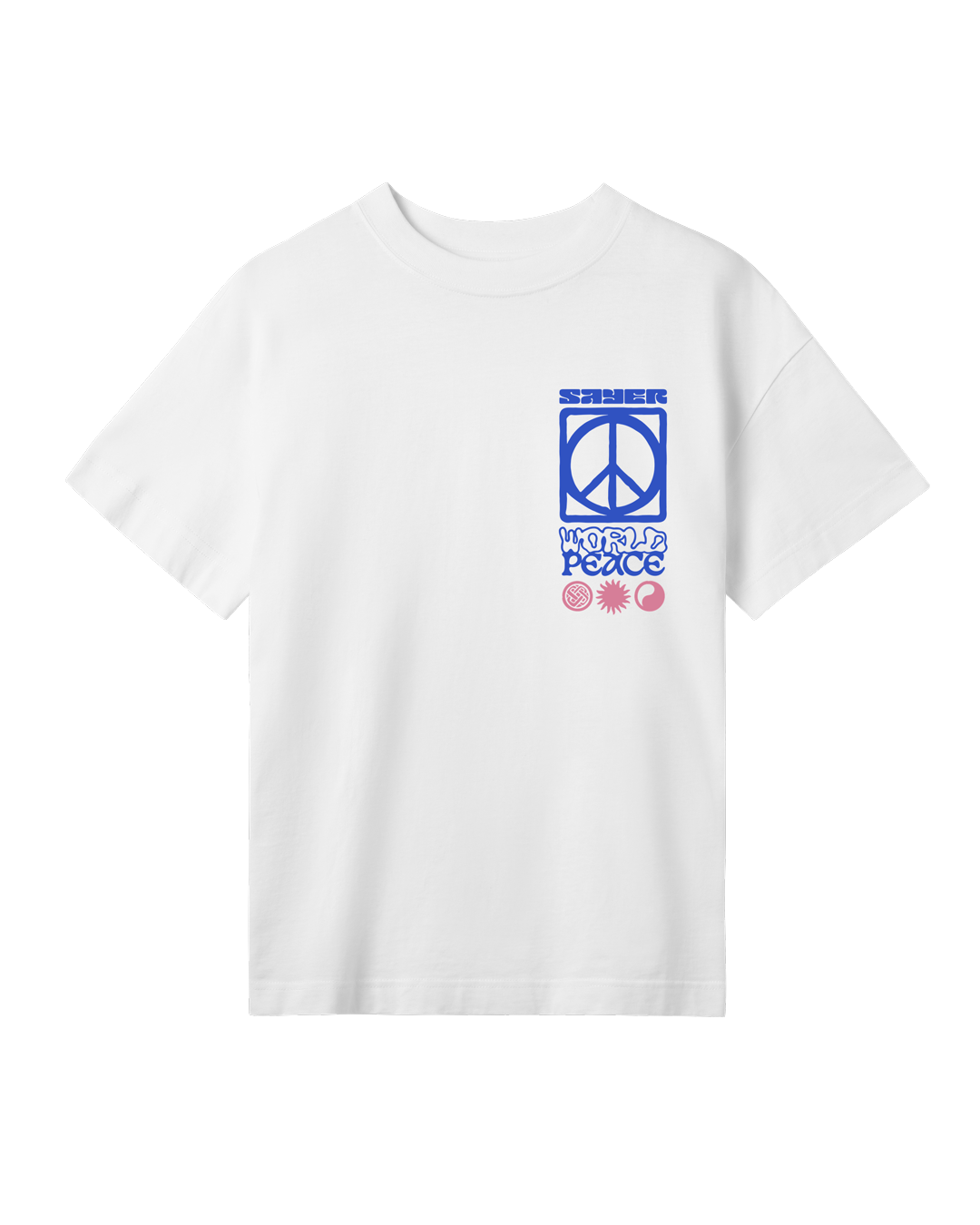 Womens World Peace Tee - White