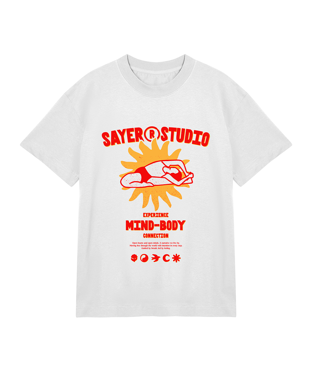 Mens Mind Body Connection Tee - White