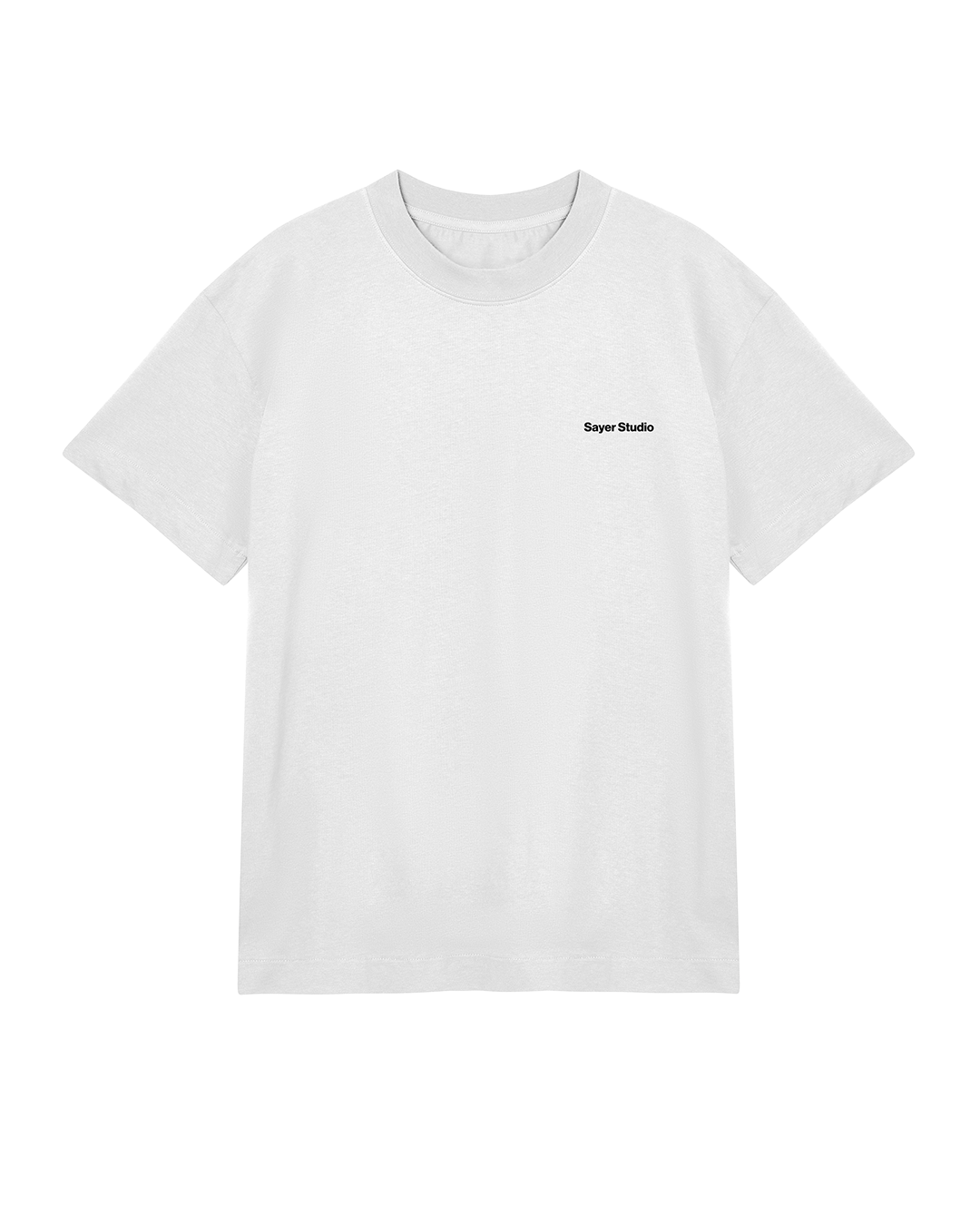 Mens Healing with Sound Tee White with Black Print