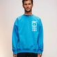 Mens World Peace Sweat - Turquoise