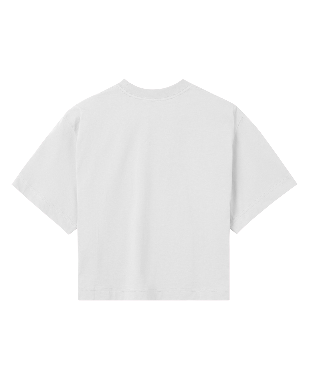 Womens Mind-Body Connection Crop Tee - White