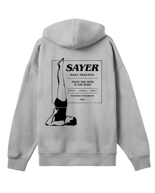 Unisex Oversized Daily Practice Hoodie - Grey