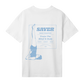 Womens Daily Practice Tee - White and Soft Blue