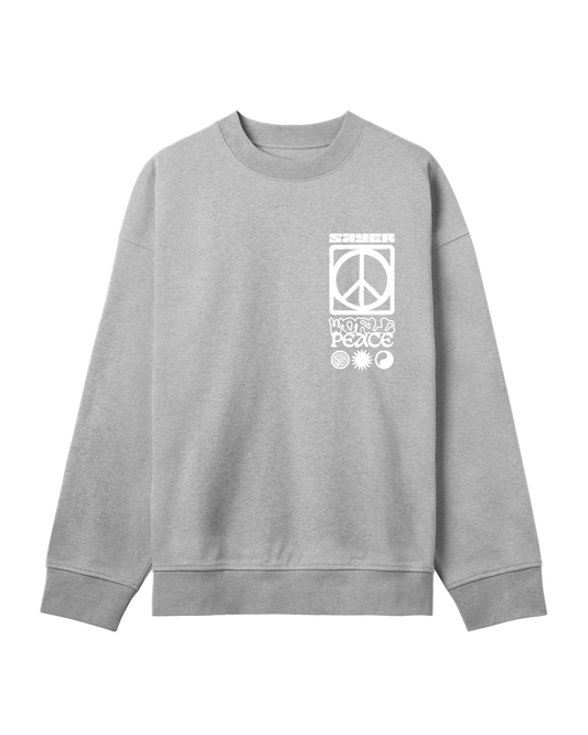 Mens World Peace Sweat - Grey