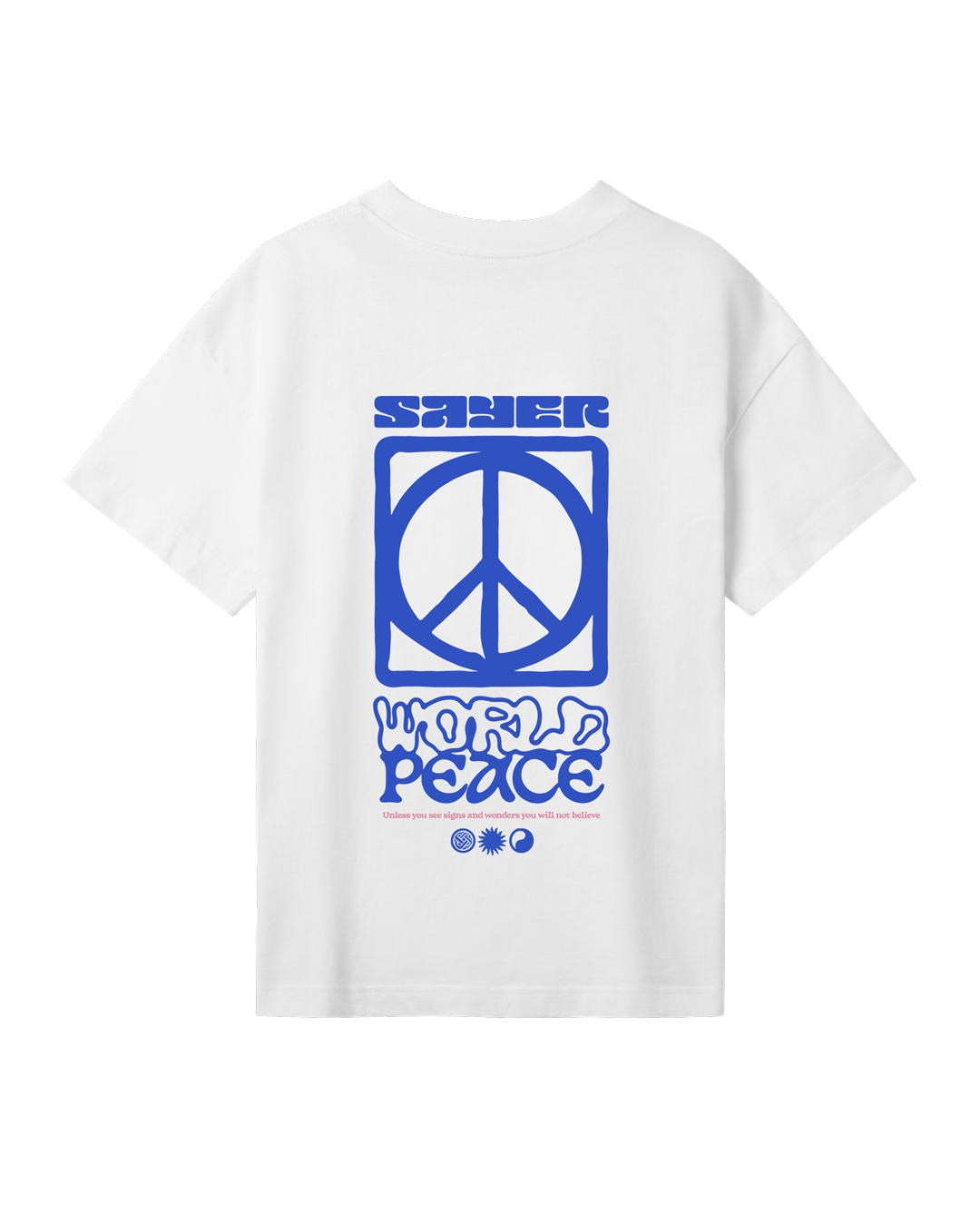 Womens World Peace Tee - White