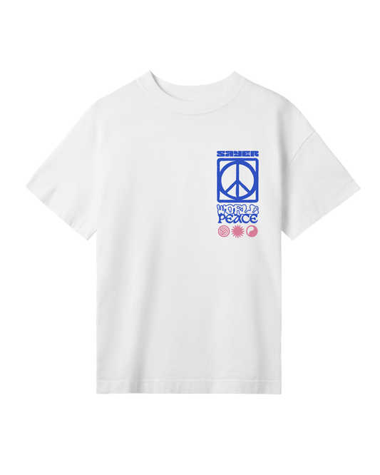 Womens World Peace Tee - White