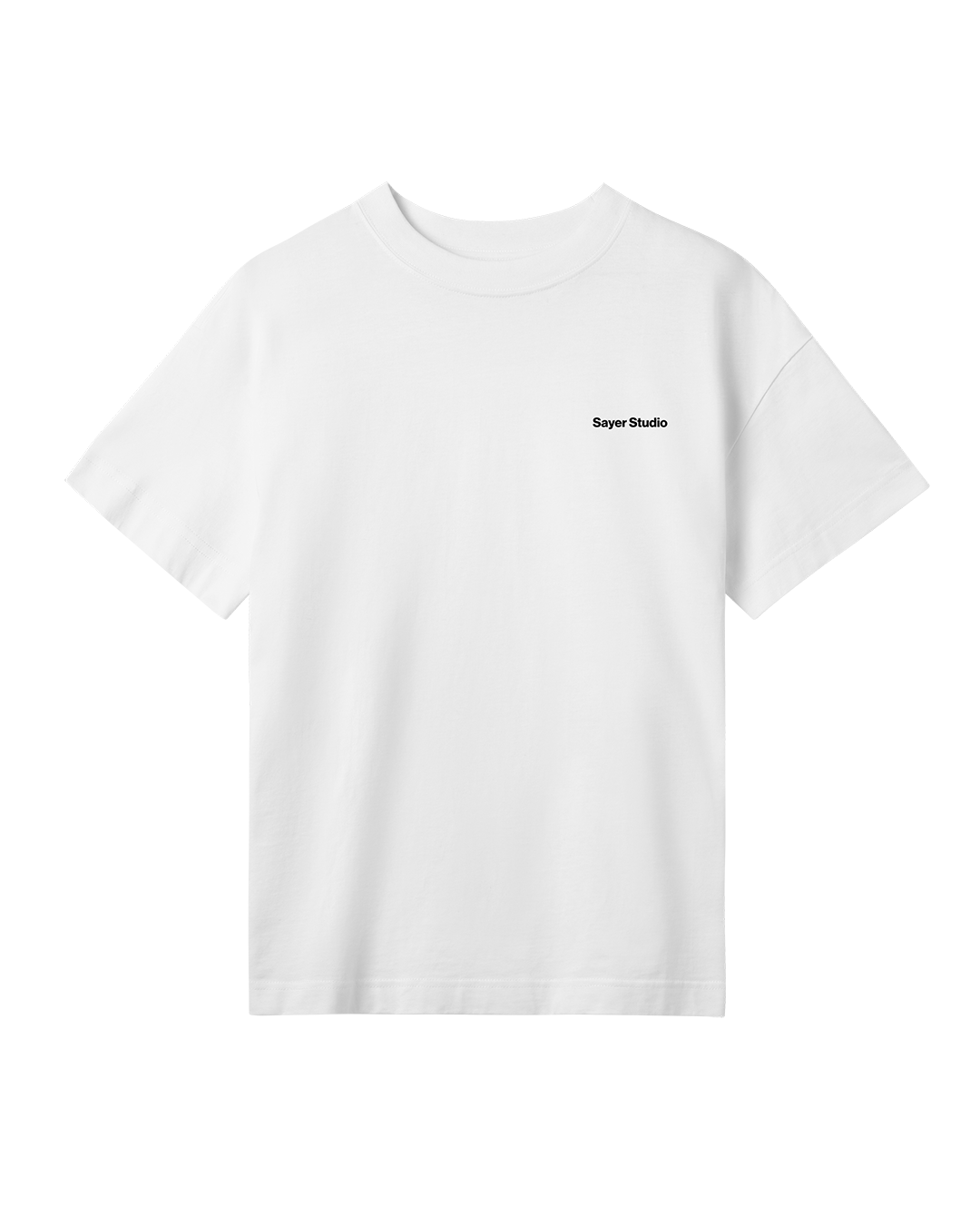 Womens Healing with Sound Tee White with Black Print