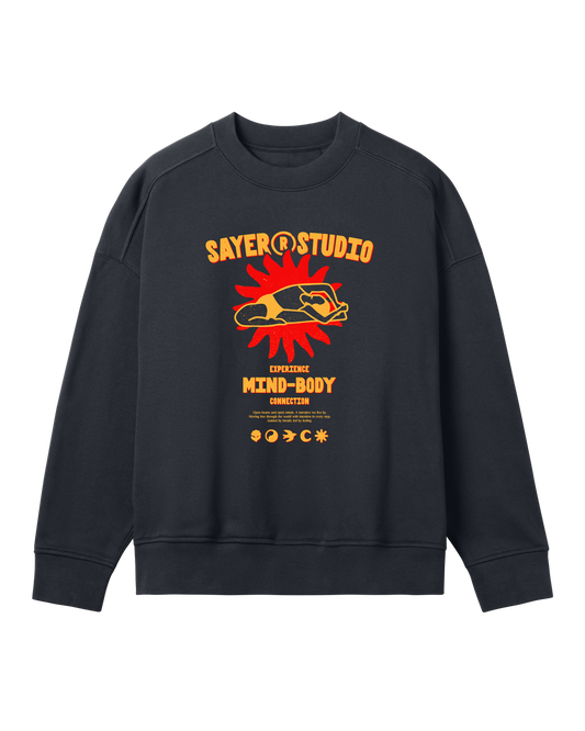 Womens Mind-Body Crewneck - Black